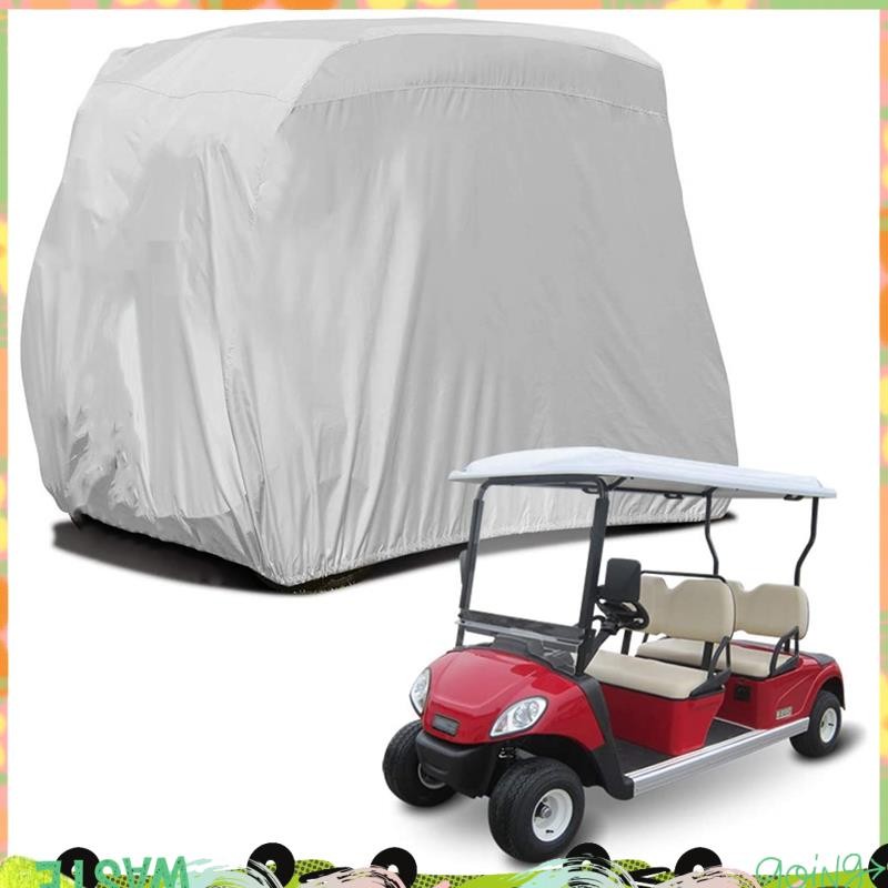 ฝาครอบรถกอล์ฟโดยสาร Super 4 210D Oxford กันน้ํากันฝุ่นหลังคา Rain Cover สําหรับ EZ GO, Club Car,