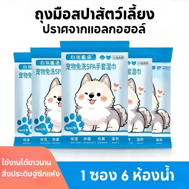 ถุงมือแบบใช้แล้วทิ้งสําหรับสัตว์เลี้ยง ถุงมืออาบน้ําสุนัข ทําความสะอาดและเปื้อน ทําให้ผมเรียบเนียน