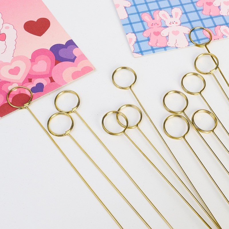 คลิปหนีบการ์ดลายดอกไม้ ทําเอง - ลวดโลหะวางผู้ถือบัตร-ผู้ถือรูปภาพคลิปติดภาพ-สําหรับงานแต่งงาน - รูปที่ 6