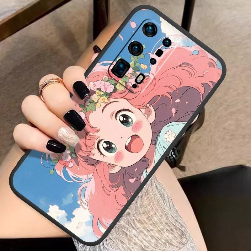 dust-proof Silicone Phone Case For Huawei P40 Pro+/P40 Pro Plus waterproof trend transparent luxury diy Soft case custom made