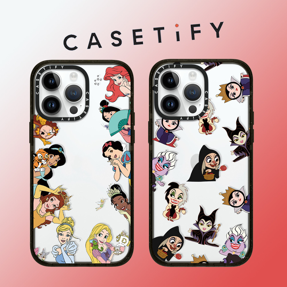 Casetify เคสโทรศัพท์มือถืออะคริลิคใส แบบนิ่ม ลายการ์ตูนเจ้าหญิง กันกระแทก สําหรับ iPhone 15 Pro Max 14 Plus 13 ProMax 12 12Pro 11