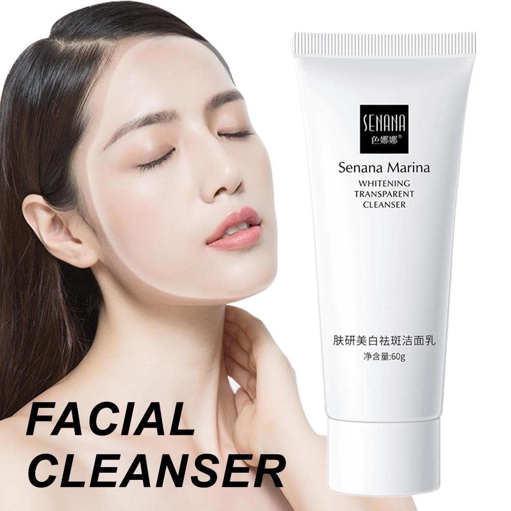 Senana Nicotinamide Amino Acid Face Cleanser Facial Scrub Brighten Oil Skin Acne Control D5G7