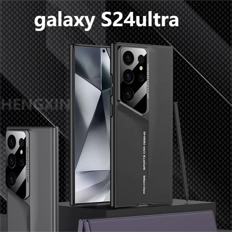 Blade Warrior Matte Skin Feel เหมาะสําหรับ Samsung galaxy S24ULTRA เคสโทรศัพท ์ ขั ้ นสูงแพ ็ คเกจเต ็ ม Anti Drop S23ULTRA Ultra Thin S22ULTRA เคสป ้ องกัน