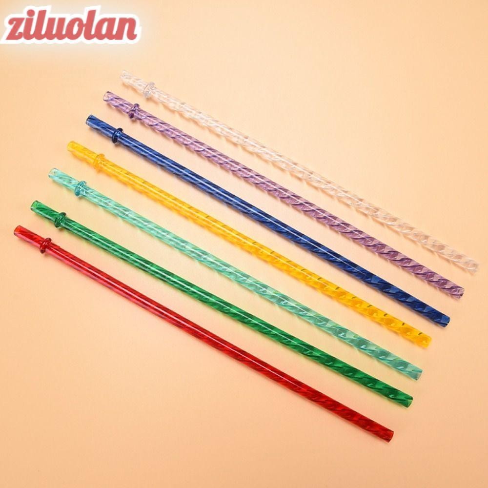 Ziluolan ECOZEN หลอด  หลอดดื ่ มพลาสติกแบบใช ้ ซ ้ ําได ้ หลายสี  สร ้ างสรรค ์ พร ้ อม Clasps Party อุปกรณ ์ รีไซเคิลหลอดเส ้ นผ ่ านศูนย ์ กลางขนาดใหญ ่ สําหรับห ้ องครัวและบาร ์