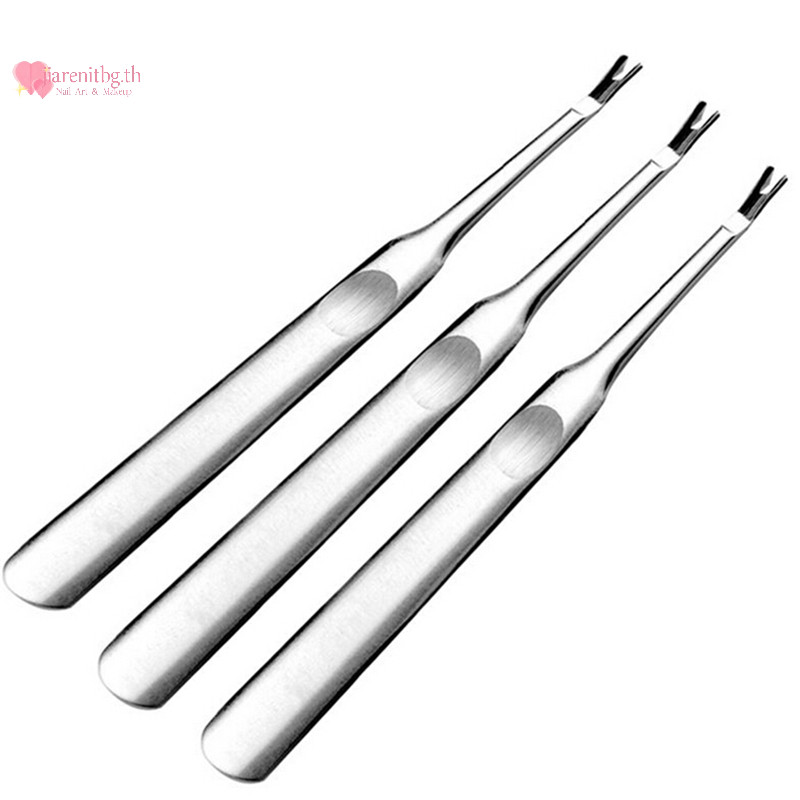Renbg สแตนเลสหนังกําพร ้ า Pusher Trimmer Remover เล ็ บเท ้ าเล ็ บเครื ่ องมือศิลปะ TH