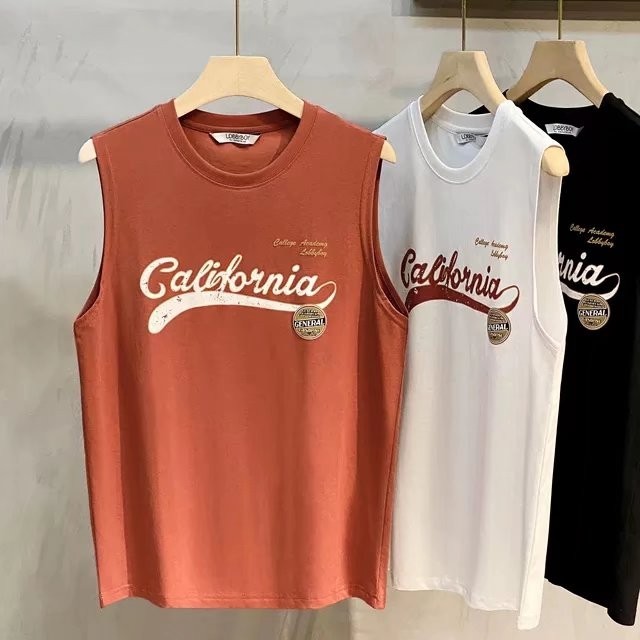 เสื ้ อกล ้ ามผู ้ ชายฤดูร ้ อนOuterwearบางแขนกุดCamisoleแห ้ งเร ็ วเสื ้ อยืดขนาดใหญ ่ หลวมบางเสื ้ อสเวตเตอร ์