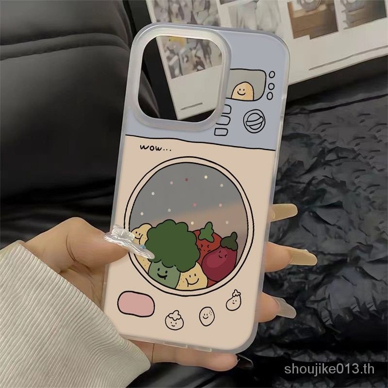น่ารักเครื่องซักผ้า Simple Matte Skin Feel เหมาะสําหรับ Apple iPhone15 ProMax 11 14ProMax 7Plus 8Plus 12ProMax XSMax X XS 13ProMax เคสโทรศัพท์ CBUZ