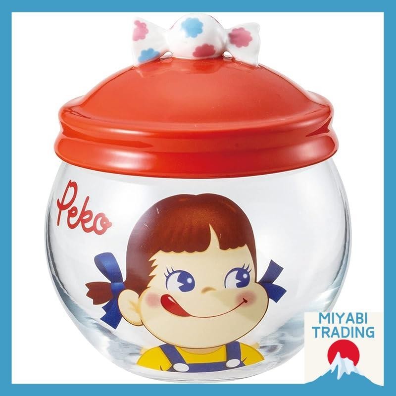 [Ship from JAPAN] Sun Art Fujiiya Peko-chan Peko Candy Pot 320ml SAN3557
