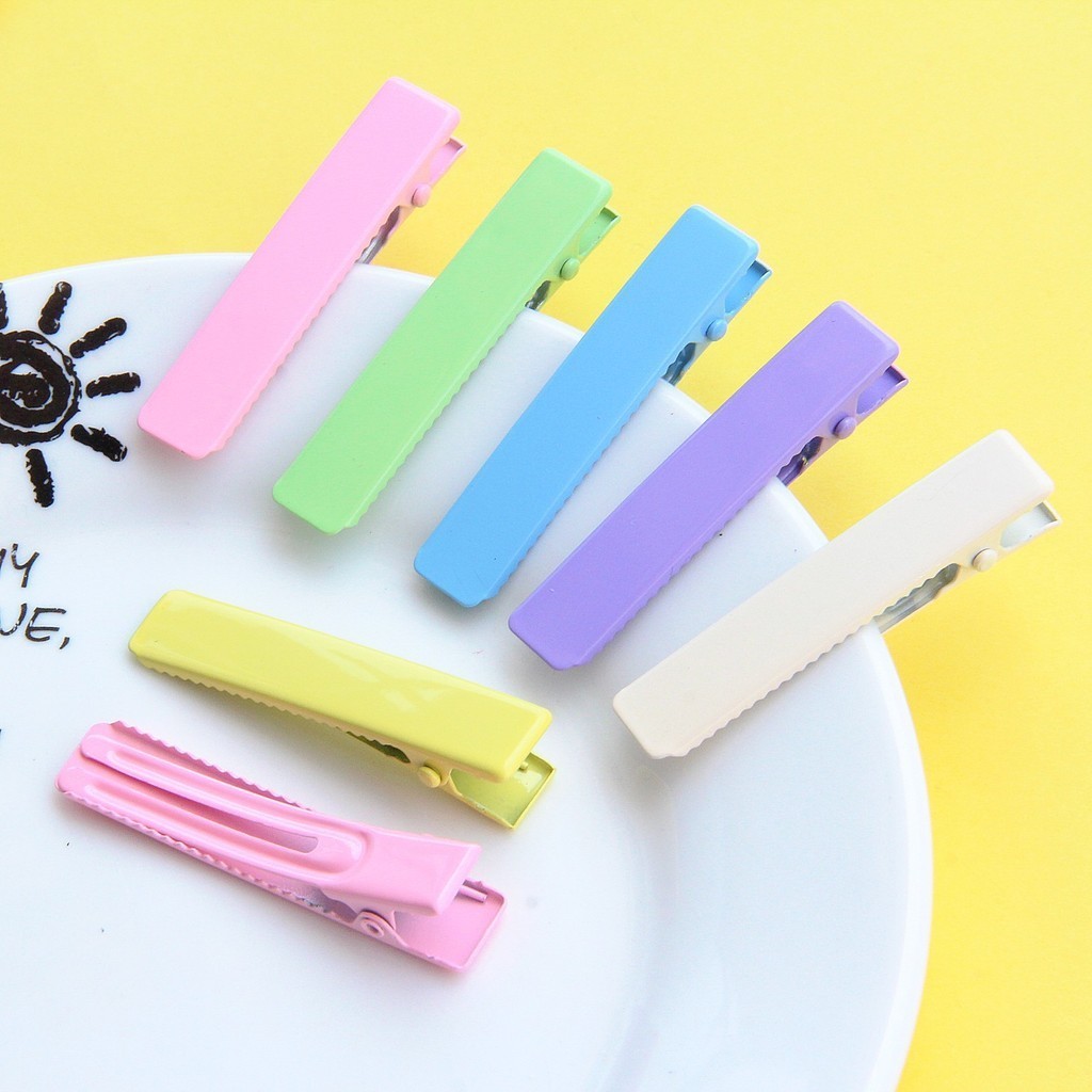 4.8 ซม.Electroplating Bright น ้ ํามัน Macaron สี Duckbill คลิปผมคลิป diy ครีมกาวไม ่ มีรอยต ่ อผมคลิปขายส ่ งโรงงานขายตรง