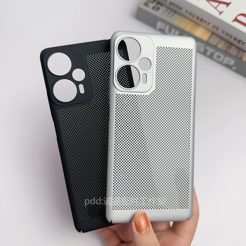 การกระจายความร้อนเคสโทรศัพท์แบบแข็งสําหรับ Xiaomi Redmi หมายเหตุ 12 Turbo Poco F5 ฝาครอบโทรศัพท์ด้านหลังป้องกันลายนิ้วมือบางเฉียบ
