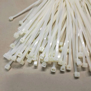 เคเบิ้ลไทร์ Cable Tie สายรัดไนล่อน สีขาว เข็มขัดรัดสาย หนวดกุ้ง