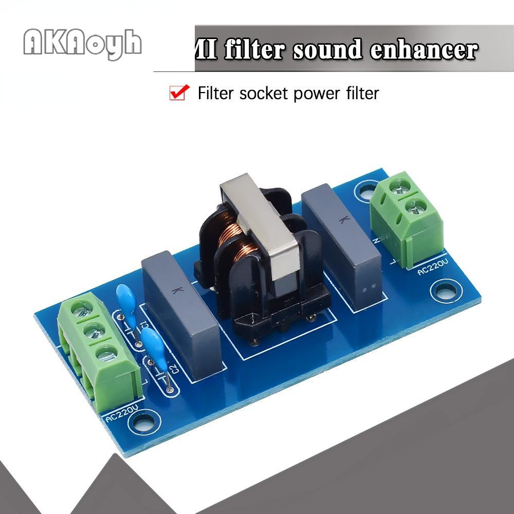 Superparis EMI Filter Sound Booster Socket AC 220V 2A Module Power Board