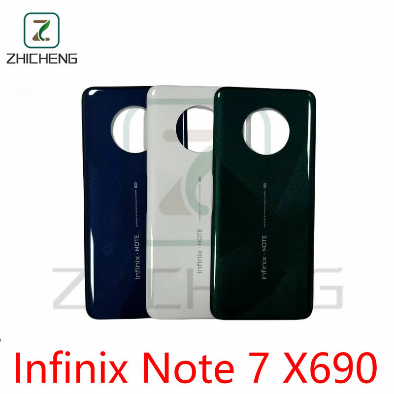 สําหรับ Infinix Note 7 X690 ฝาครอบแบตเตอรี ่ ด ้ านหลังประตูแผงกรณี