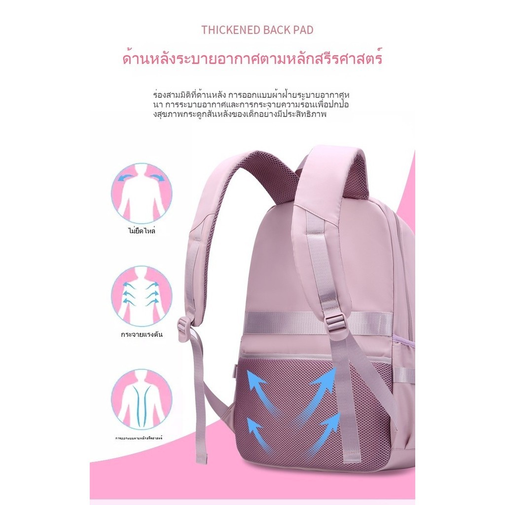 BF กระเป๋านักเรียนหญิง ประถม ใบใหญ่ กันน้ำ ป.4-6 น่ารักๆ