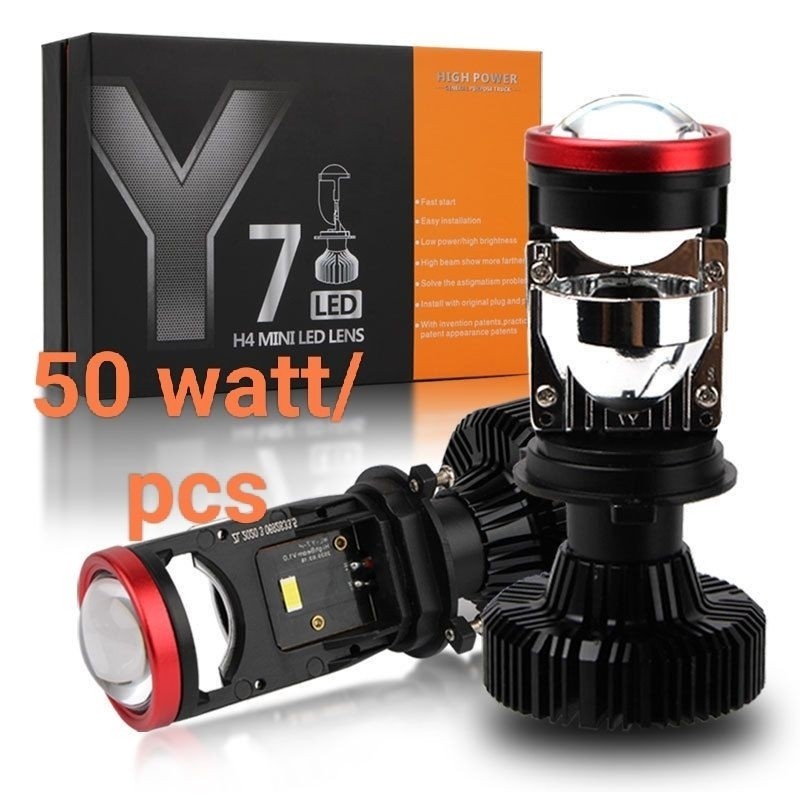 สปอตไลท์เลเซอร์ H4 สําหรับรถยนต์รถจักรยานยนต์ Y7 12/24 V