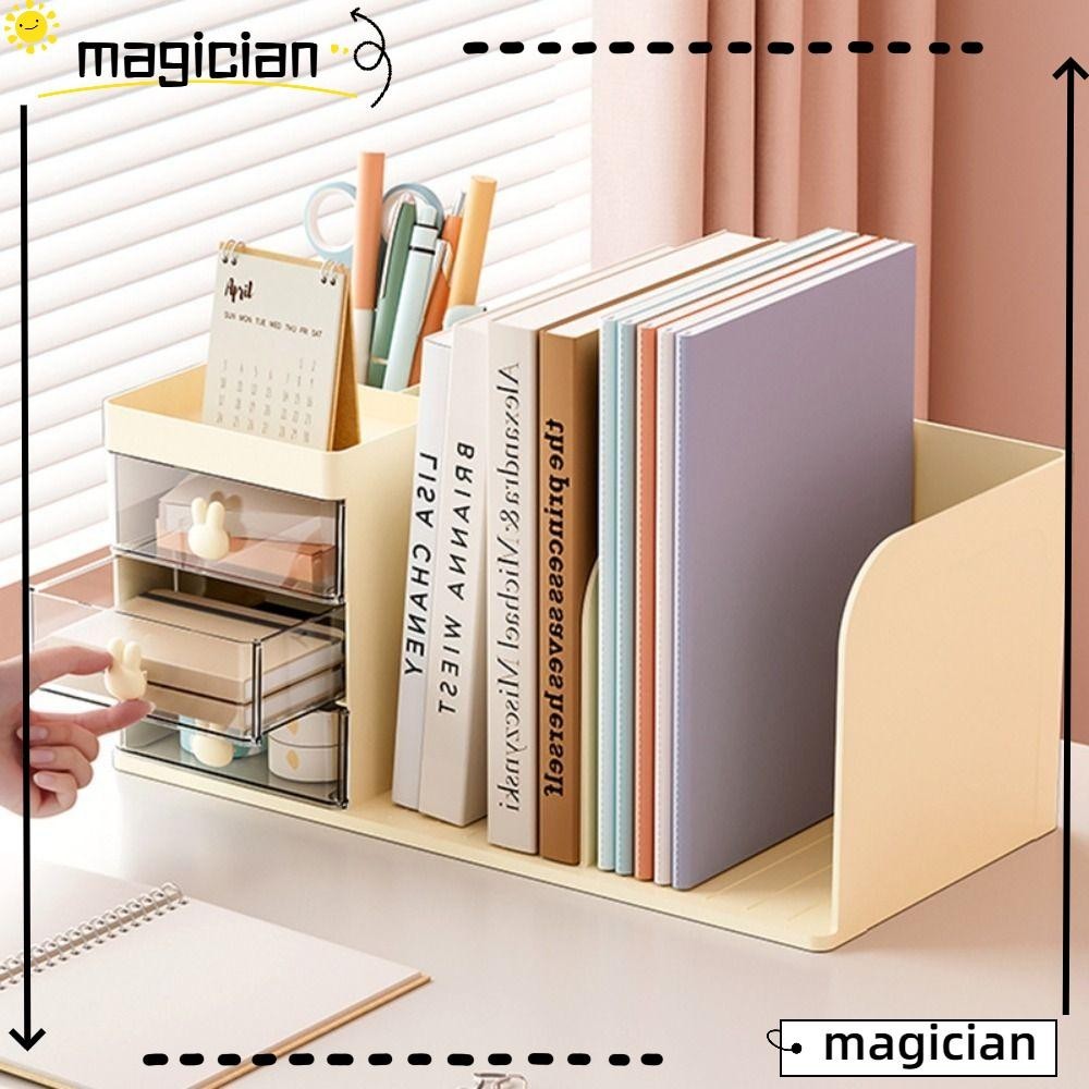 Mag Book Shelves, ความจุขนาดใหญ ่ Solid Desktop Organizer, กันฝุ ่ นหลายชั ้ นเครื ่ องเขียนอุปกรณ ์ ห ้ อง