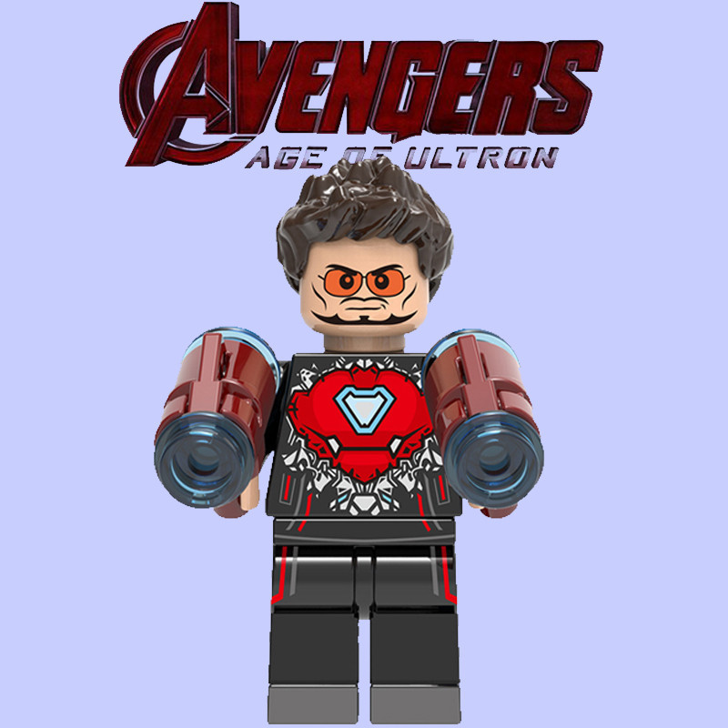 Marvel Avengers Iron Man Tony MK50 บล ็ อกตัวต ่ อที ่ เข ้ ากันได ้ Lego Model Minifigure Third Party MOC