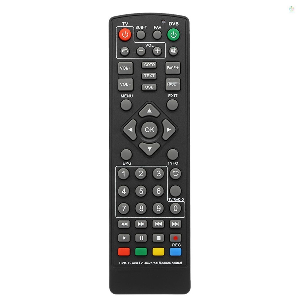Universal DVB-T2 Set-Top Box รีโมทคอนโทรลไร ้ สายสมาร ์ ทโทรทัศน ์ STB Controller สําหรับ HDTV สมาร ์ ททีวีกล ่ องสีดํา