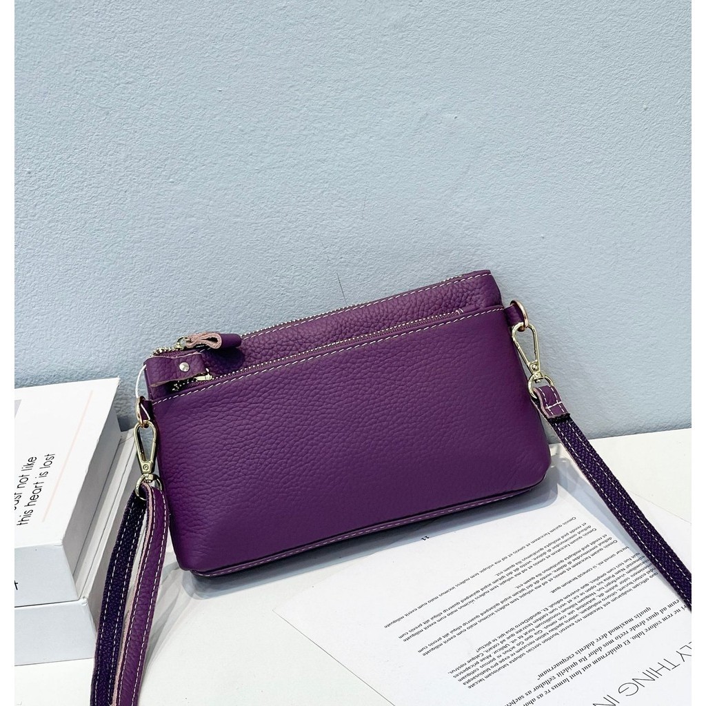 Genodern First Layer Cowhide Niche Bag กระเป ๋ าถือคลัทช ์