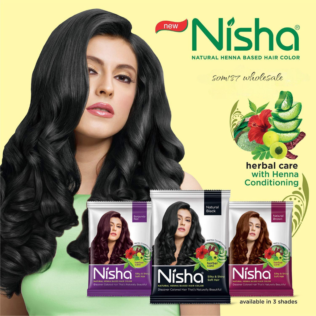Nisha Natural Henna เฮนน่าย้อมผม สินค้าแท้จากอินเดีย