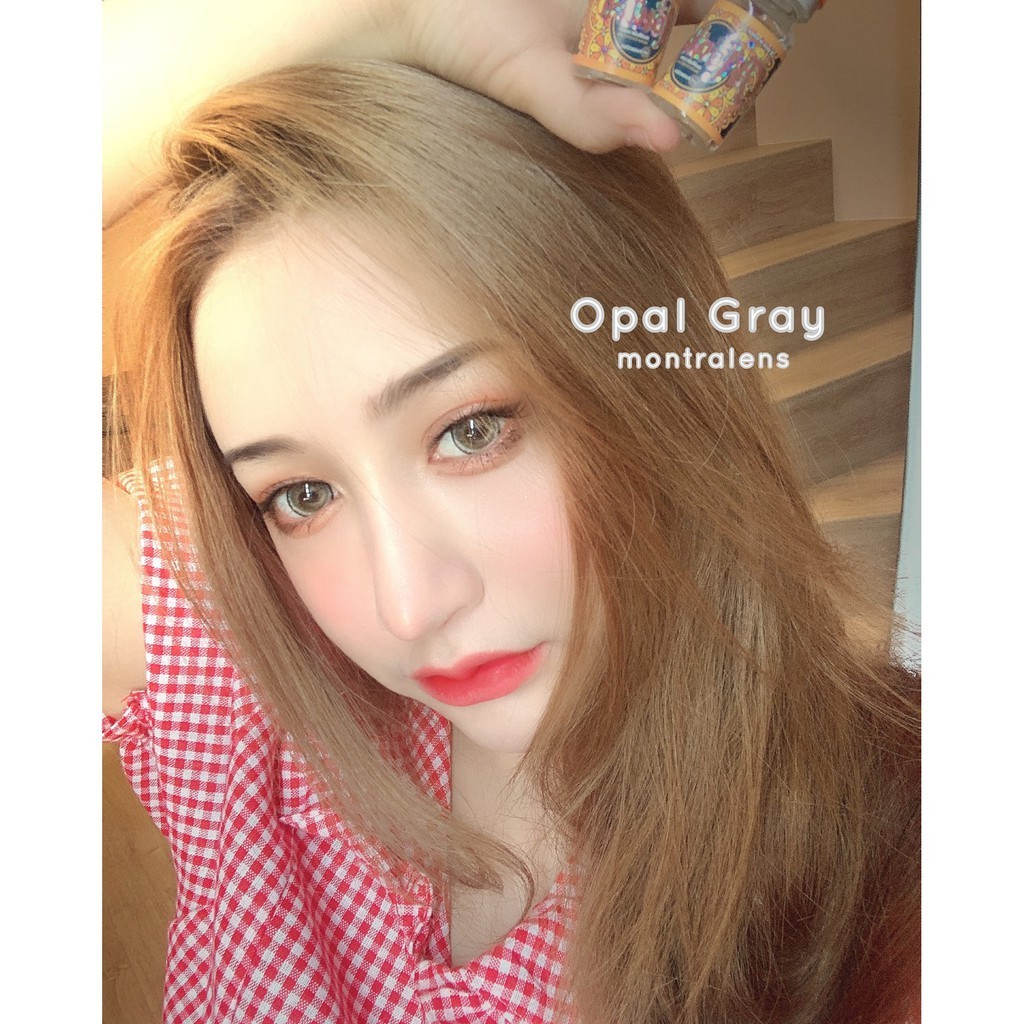 🔥 คอนแทคเลนส์ - ขนาดบิ๊กอาย 💕Opal (Montra) สี : Gray