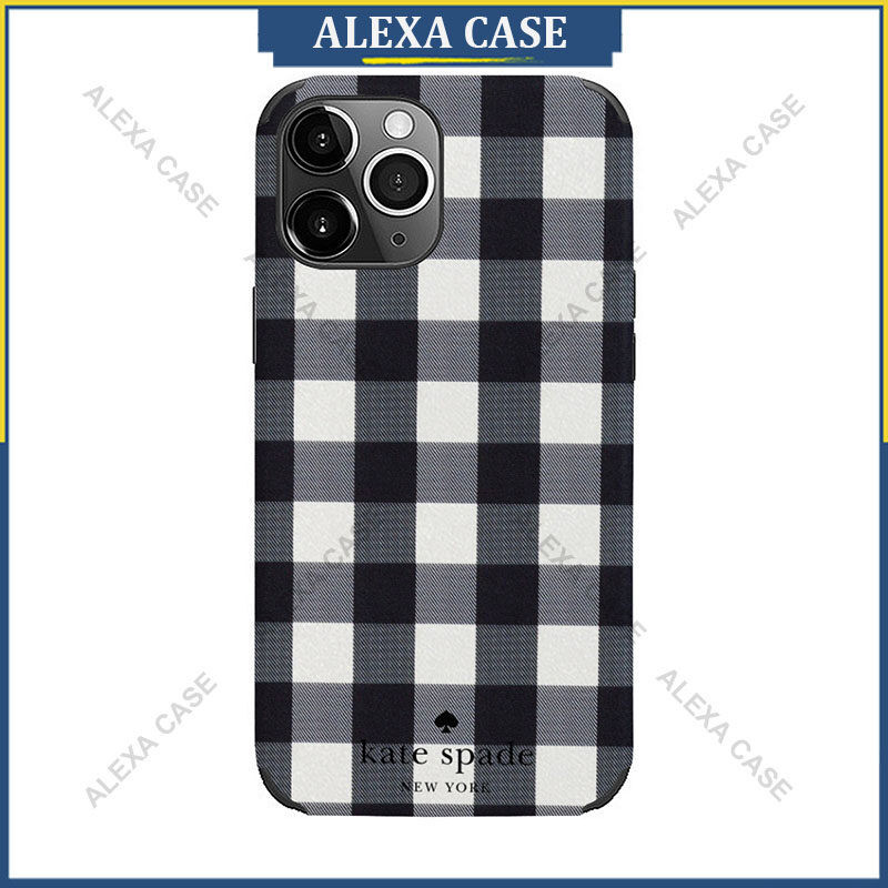 Katespade เคสโทรศัพท์สําหรับ iPhone 16 Pro Max / iPhone 15 Pro Max / iPhone 14 Pro Max / iPhone 12 Pro Max / XS Max / iPhone 8 Plus Anti-fall Lambskin เคสป้องกัน 4UJ4D2