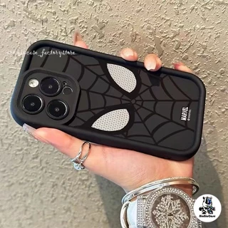 🔥ส่งจากไทย🔥 วีรบุรุษใยไหม เคสโทรศัพท์มือถือ For iPhone 11 12 13 14 15 Pro Max XR X XS Max 6 7 8 Plus SE Silicone เคส