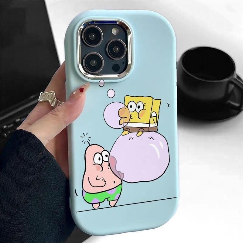 Bubble SpongeBob SquarePants เหมาะสําหรับ Apple iPhone11 14ProMax 7Plus 8Plus 12ProMax XSMax X XS 13ProMax เคสโทรศัพท ์ W0QS