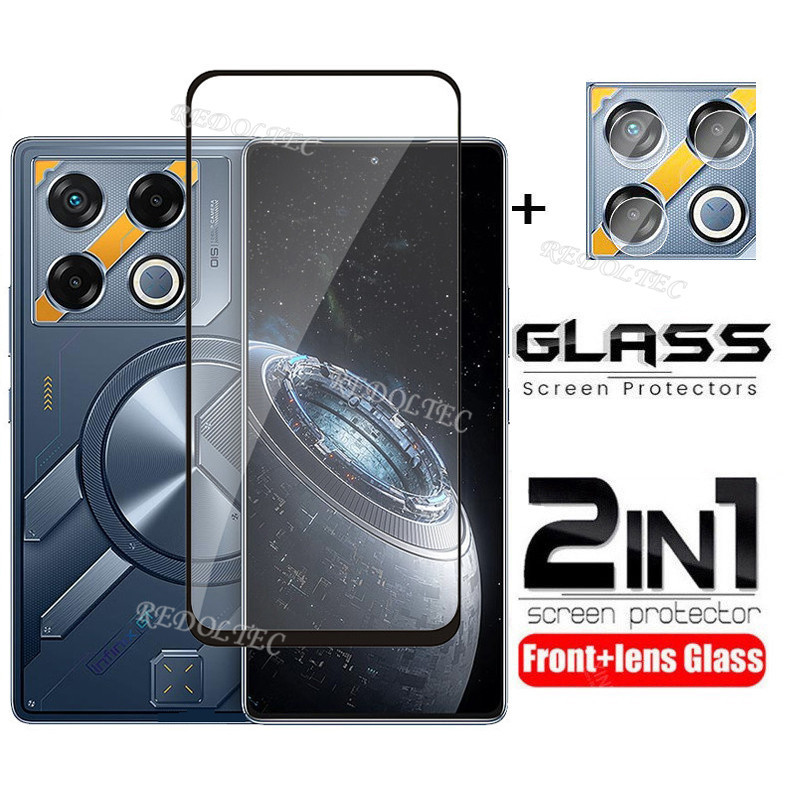2 in 1 Infinix GT 20 Pro ตัวป้องกันหน้าจอ + ตัวป้องกันเลนส์คลุมทั้งหมด Infinix GT20 Pro GT20Pro GT 2
