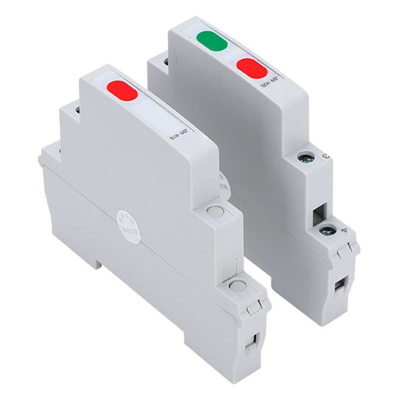 ไฟสัญญาณ LED DIN Rail Mount PILOT โคมไฟ ac/ DC220V 24V Distribution BOX Power Ultrathin สไตล์ dual/ เดี่ยวโคมไฟสีแดงสีเขียว