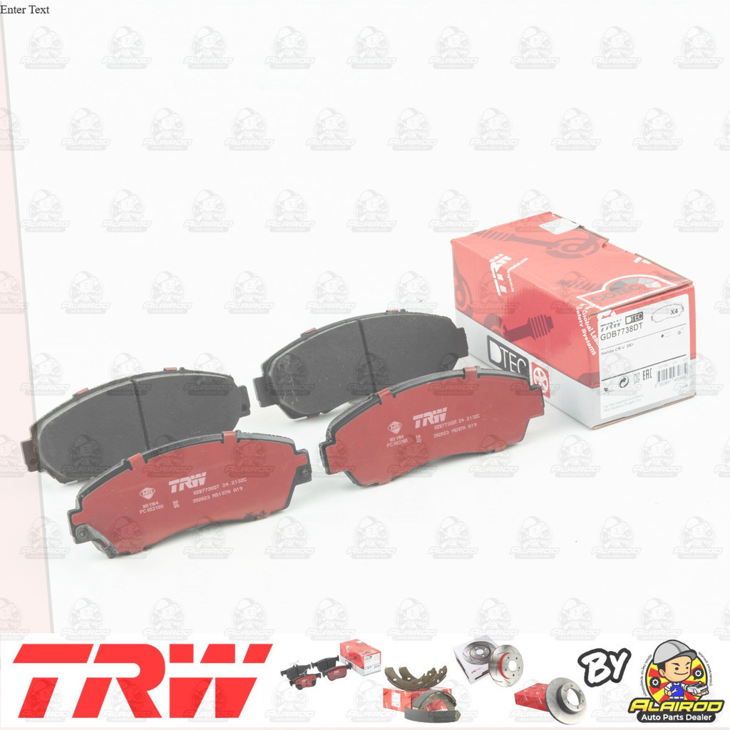TRW ATEC ผ้าเบรคหน้า Honda CR-V,CRV Gen 3 (2.0,2.4) ปี 2007-2011 GDB 7738 AT