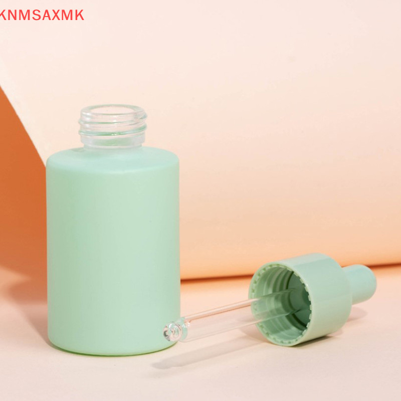Zhechuibbb.th 30ml Glass s Dropper Bottle Eye Drop ขวดรีฟิลสีเงินใหม ่