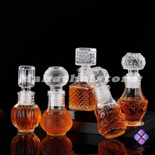 Mahathai ขวดไวน์ขนาดเล็ก ขวดเหล้า วิสกี้ ขวดคริสตัล Glass bottle