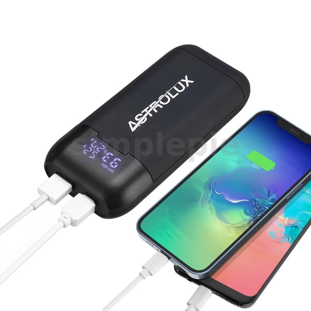 แอสโตรลักซ์® Pd2 Type-C 18W QC3.0 PD3.0 Quick Charge USB Battery Charger ไฟฉาย RC โทรศัพท์ Power Bank อัจฉริยะแบตเตอรี่กล่องสําหรับ Li-ion 21700/20700/18650