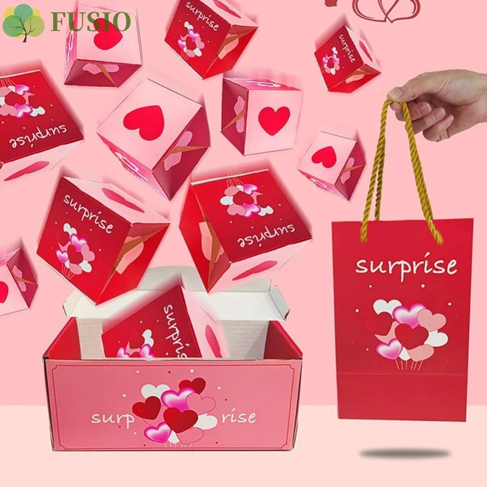 Fusiong Cash Explosion Gift Box, Pop Up Surprise Fun Surprise Bounce Box, New Gift Box Paper Luxury Money Box Anniversary