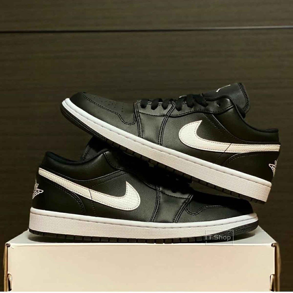 NK Air A/J 1 Low Black White Little Panda ผู้ชายผู้หญิง AO9944-001