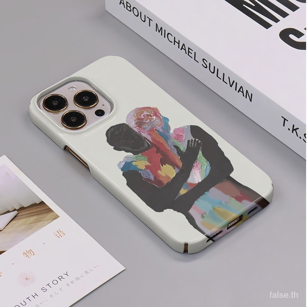 Hug Art รูปแบบป้องกันกรณีเหมาะสําหรับ iPhone 14ProMax 8Plus 15Pro 11Pro XSMax 14 15ProMax 12 14Pro XS Matte เคสโทรศัพท์ XR กันกระแทกซิลิโคน Hard Case 15 12Pro Anti-drop 15Plus D9CV