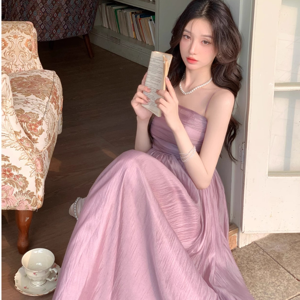 ผู ้ หญิงขนาดใหญ ่ ฤดูร ้ อนสไตล ์ ฝรั ่ งเศสอ ่ อนโยนสีทึบชีฟองปิดไหล ่ สลิมฟิตชุดเอวสูง