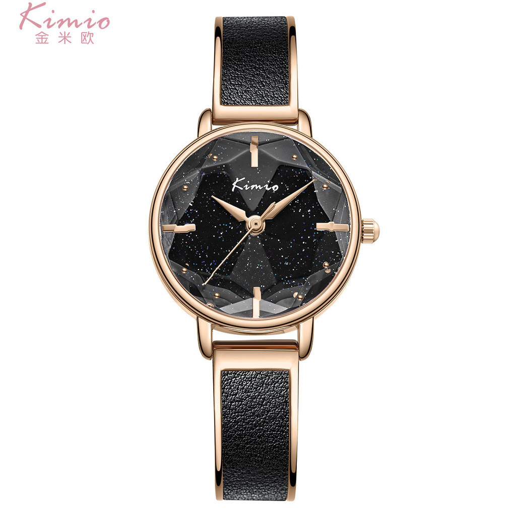 Kimio 6300 Fashion Retro Modern All-Match Quartz Classy Ladies Watch ( ฟรีกล ่ องนาฬิกาประณีต
