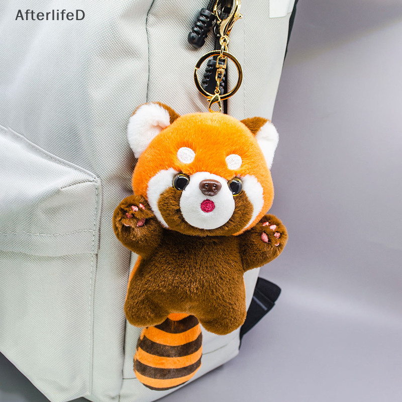 AF 2024 12 ซม.Lender Panda ตุ๊กตาพวงกุญแจวันหยุดของขวัญตุ๊กตาสัตว์กระเป๋าเป้สะพายหลังจี้ Zoo ของที่ระลึกตุ๊กตาน่ารัก Mori สัตว์ A