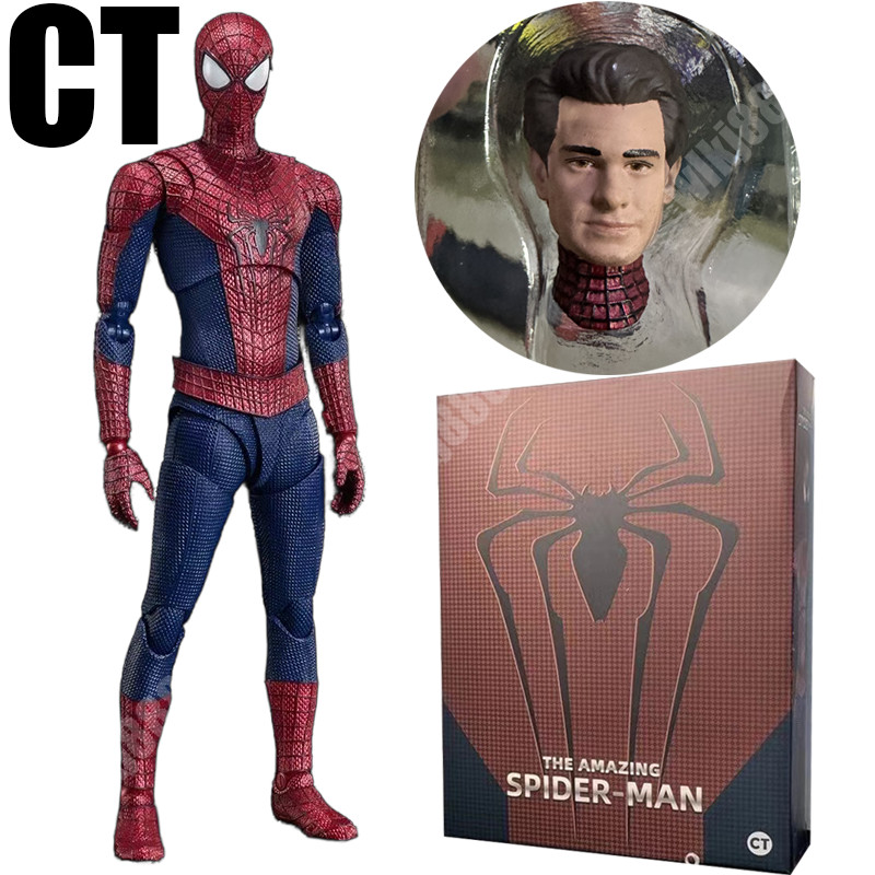 Ct Andrew Garfield Spiderman Action Figure Peter B Parker SHF The Amazing Spider-man Action Figure Tobey Magueire SHF Miles Morales ตุ๊กตาของเล่น