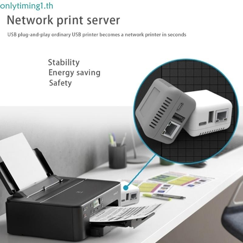 Onlytiming Mini NP330 Cloud Printing Print Server สําหรับ USB 2 0 100MB LAN