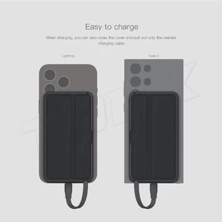 [607บ. โค้ดคุ้ม] Orsen Eloop E57 แบตสำรอง 10000mAh PD 20W Power Bank สายชาร์จในตัว พาวเวอร์แบงค์