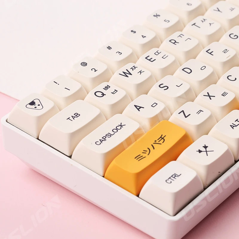 Honey Milk ปุ่มคีย์บอร์ด 140 Keys keycap ภาษาไทย XDA Profile PBT Dye Sublimation Keycaps Set [7zT5N1