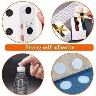 500 คู่กาวตนเองรอบเทป - Dot Magic สติ๊กเกอร์ - การออกแบบตะขอและห่วงไม่มีร่องรอยการลื่น - ผ้าห่ม, พรมปูพื้น Retainer สำหรับตกแต่งรถยนต์แบบตั้งโต๊ะ, กล่องซ็อกเก็ต