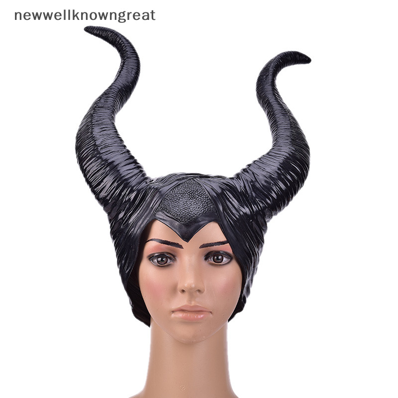 Newwellknowngreat หมวกฮาโลวีน Horns คอสเพลย ์ Maleficent Evil Queen Headpiece Headwear เครื ่ องแต ่