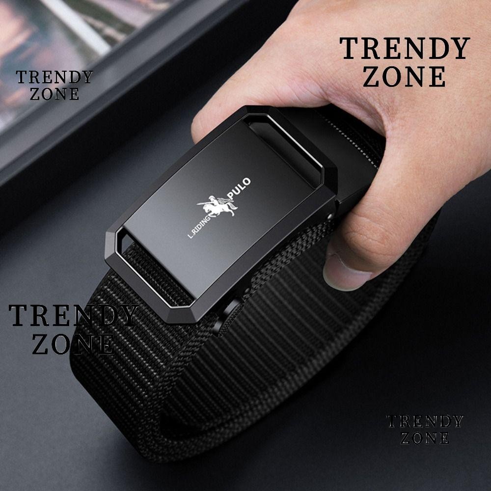 Trendyzone เข ็ มขัดถักไนลอน , ธุรกิจสบายๆสไตล ์ ป ่ าอัตโนมัติหัวเข ็ มขัดเอว , อินเทรนด ์ แบรนด ์ หรูสานเอว