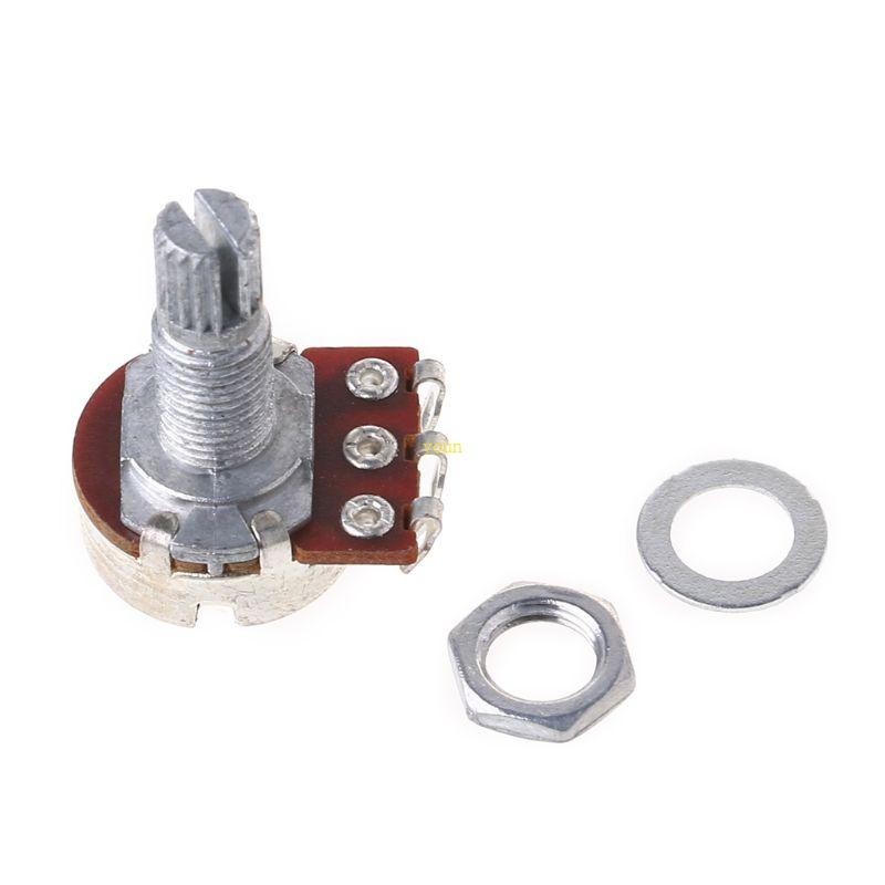 Youn A25K Potentiometer Splined Pot กีตาร ์ ไฟฟ ้ า Bass Effect Amp Tone Volume 18mm