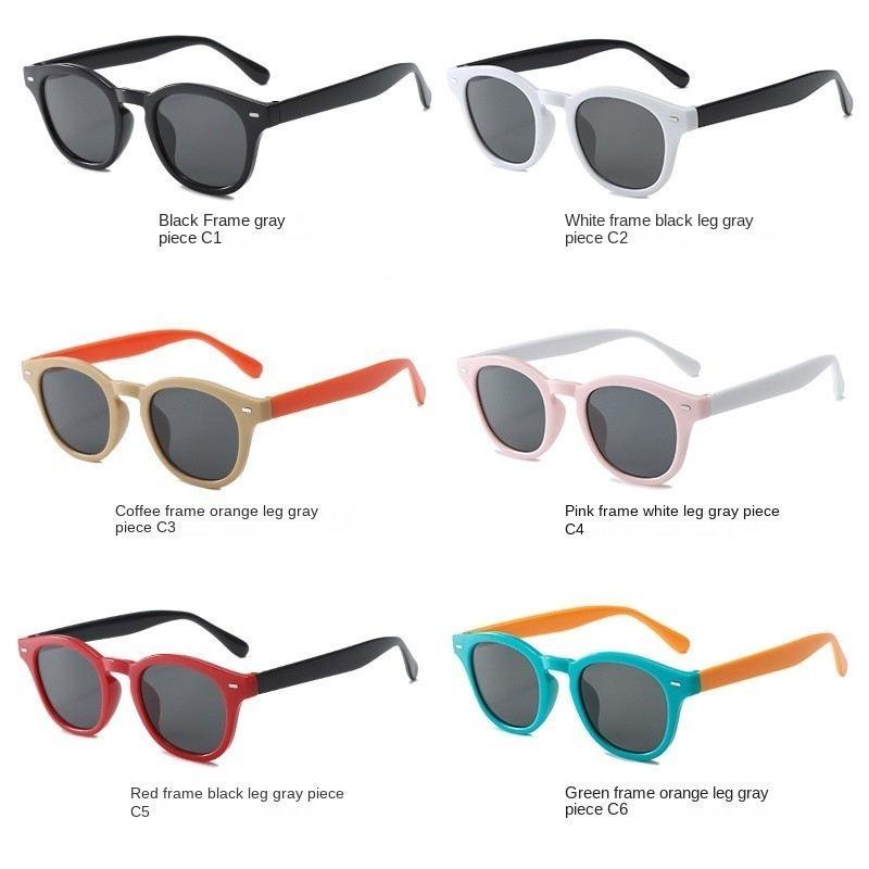 เกาหลีแฟชั่นเด็กแว่นตากันแดดการจับคู่สีบุคลิกภาพสแควร์น่ารักชายและหญิง ดวงอาทิตย์ ร่มเงา กลางแจ้งป้องกันรังสียูวีแว่นตา - รูปที่ 3