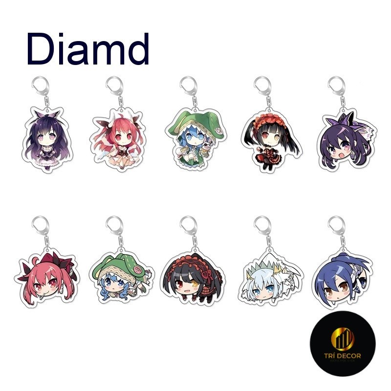 พวงกุญแจการ์ตูน Date A Live Tokisaki Kurumi